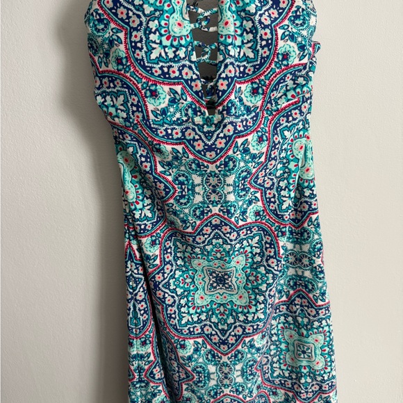 Athleta Other - Athleta Blue and Pink Patterned Swim Dress
